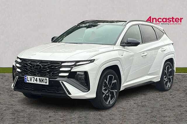 Hyundai TUCSON 1.6T 48V MHD N Line S 5dr DCT Pearl - Serenity white