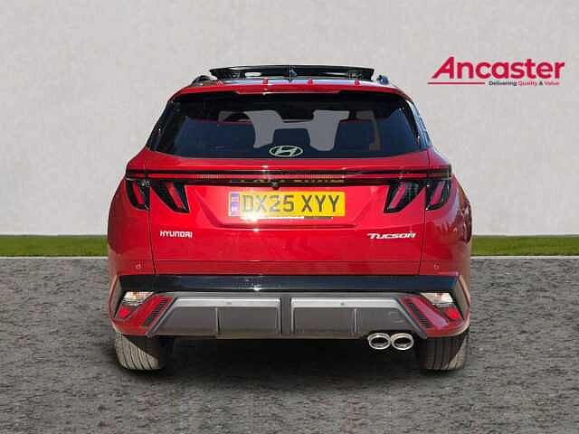 Hyundai TUCSON 1.6T 48V MHD N Line S 5dr DCT Ultimate red