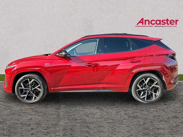 Hyundai TUCSON 1.6T 48V MHD N Line S 5dr DCT Ultimate red